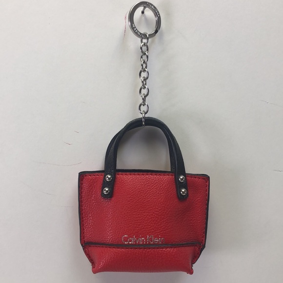 Calvin Klein Key Holder Red Pouch New - Picture 3 of 8